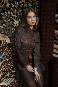 Stella Brown Short Skirt thumb 4