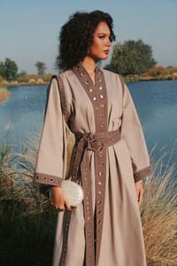 Zaya Beige Kaftan thumb 2