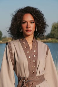 Zaya Beige Kaftan thumb 3