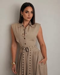 Beige Onira Dress thumb 4