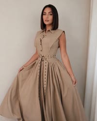 Beige Onira Dress thumb 5