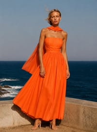 Sia Orange Dress thumb 1