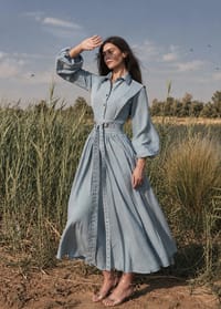 Luche Sky Blue Dress thumb 1