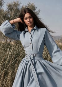Luche Sky Blue Dress thumb 2