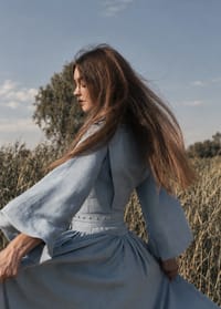 Luche Sky Blue Dress thumb 5