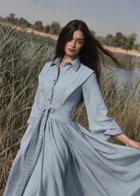 Luche Sky Blue Dress thumb 3