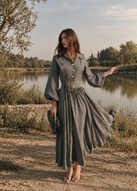 Luche Gray Dress thumb 2