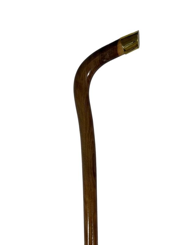 Atam Wood Cane with Brass Decoration – NZL1