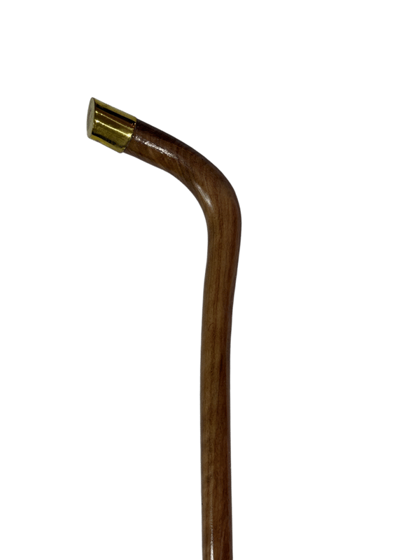 Atam Wood Cane with Brass Decoration – NZL2