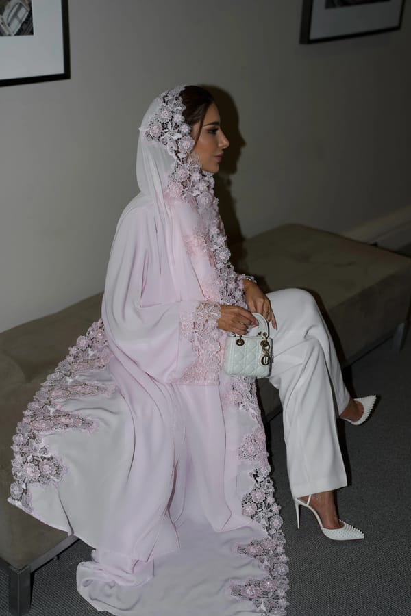 Asma flowery abaya