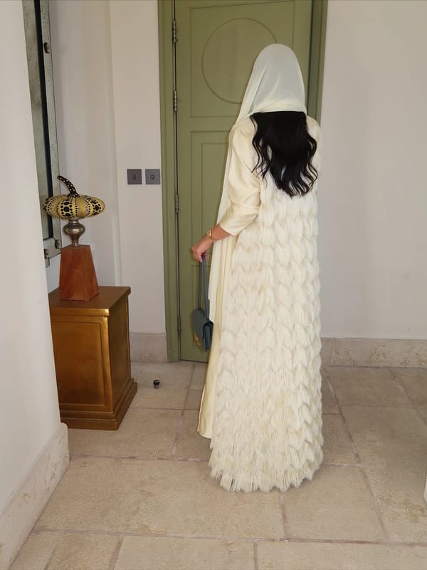 Lime green abaya