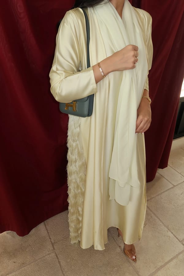 Lime green abaya