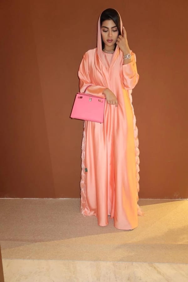 Apricot abaya