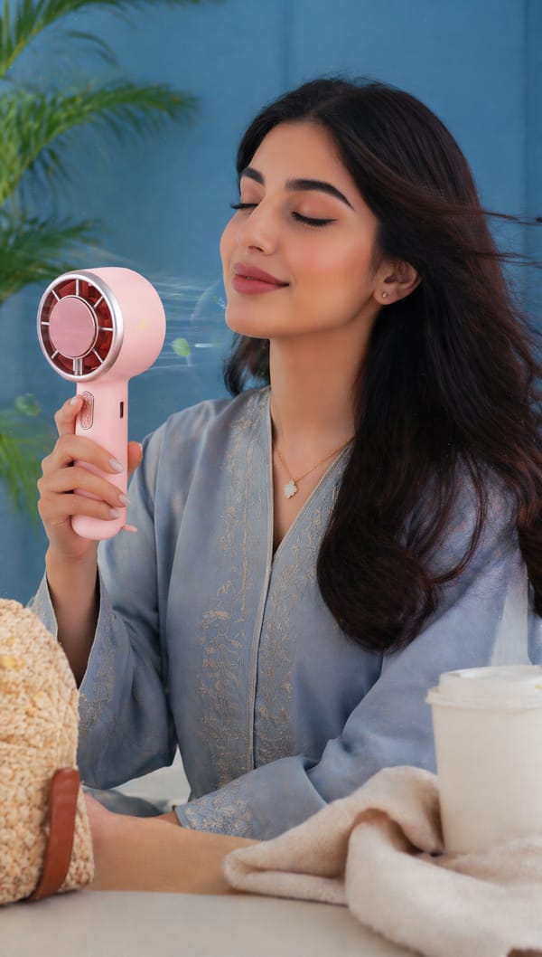 April Blush Breeze Fan