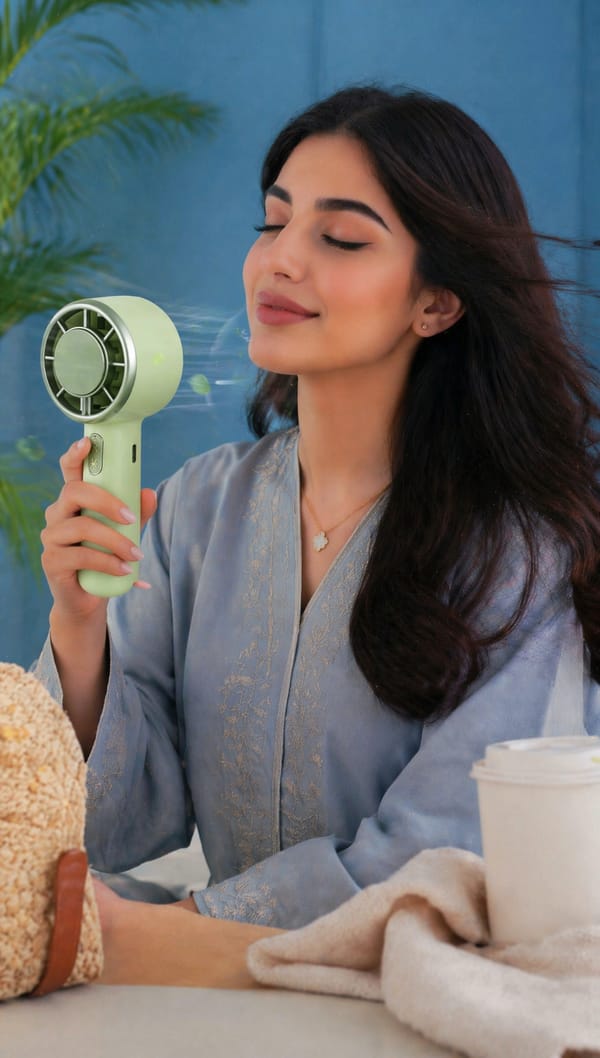 April Mint Breeze Fan