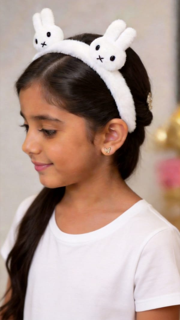 Aprilz white Bear Headband