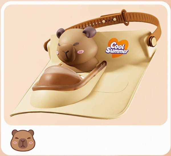 April Pony Summer Fan Brown