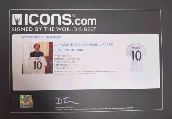 Luka Modric Signed 2024/25 Real Madrid Jersey (ICONS)