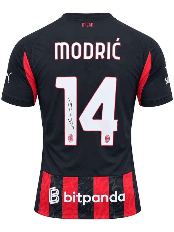 Luka Modric Signed 2025/26 AC Milan Jersey (ICONS)