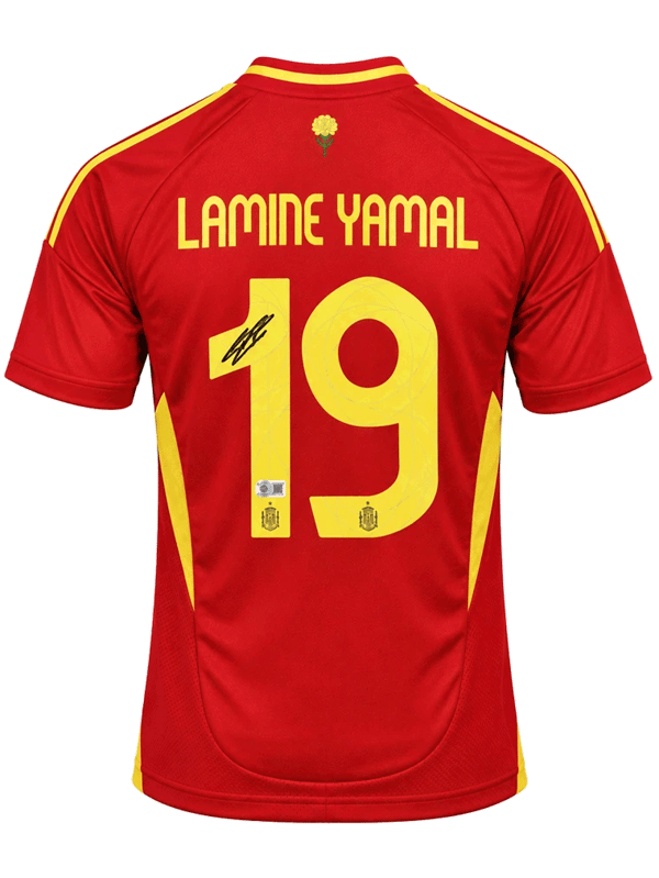 Lamine Yamal Signed 2024 Spain Jersey (BECKETT)