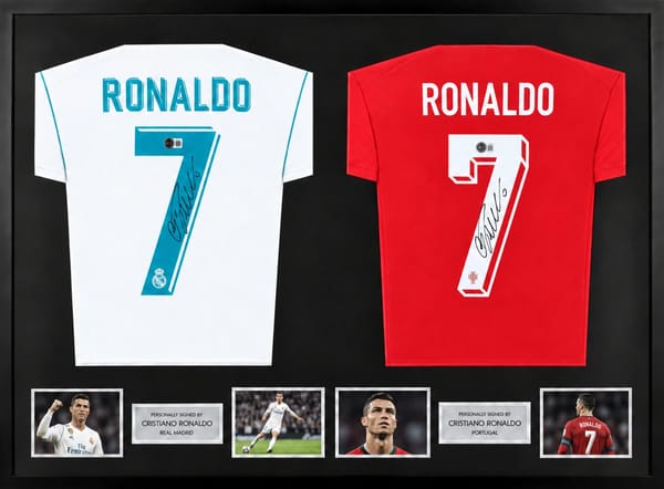 Cristiano Ronaldo Signed Portugal & Real Madrid Jerseys (Dual Framed)