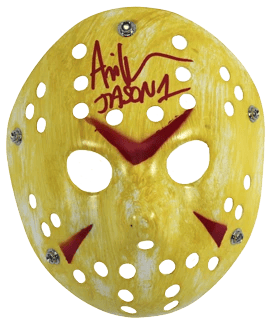 Ari Lehman Signed "Friday the 13th" Yellow Mask (Beckett)