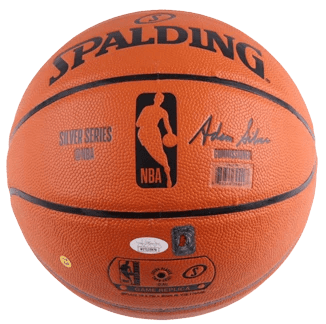 Dennis Rodman Signed Basketball IN A DISPLAY CASE (JSA)