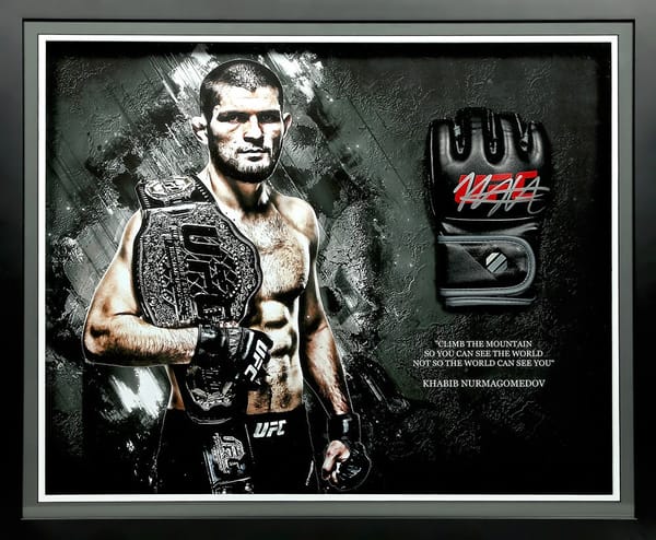 Khabib Nurmagomedov signed UFC glove (JSA)