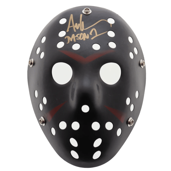 Ari Lehman Signed "Friday the 13th" Black Mask (Beckett)