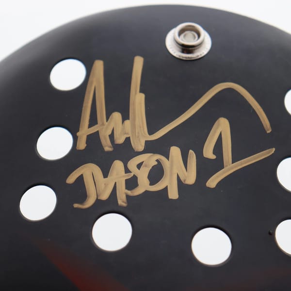 Ari Lehman Signed "Friday the 13th" Black Mask (Beckett)