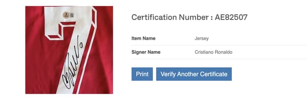 Cristiano Ronaldo Signed 2024 portugal Jersey (Beckett)