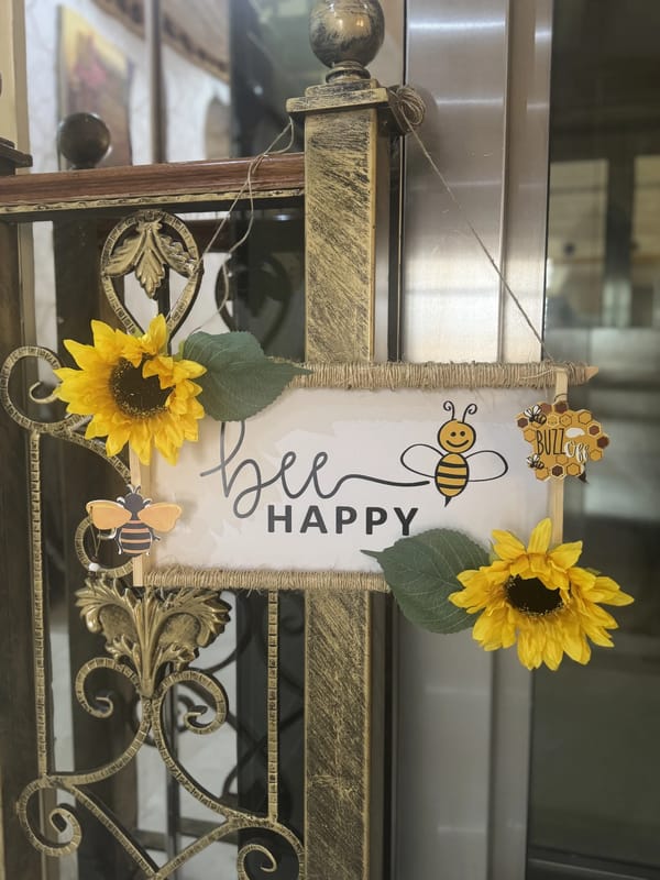 Wall Art with Beautiful Quotes Made from Recycled Beeswax Frames