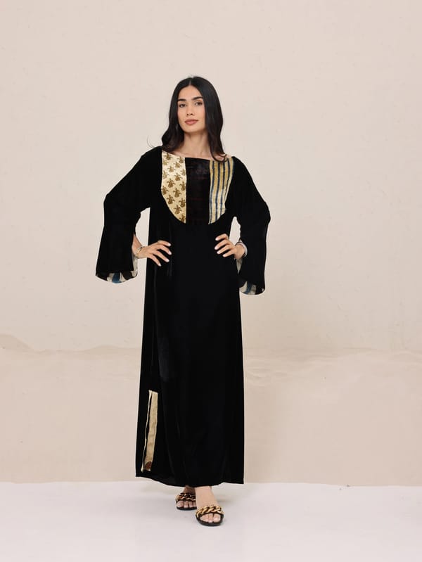 Black Velvet Kaftan B4