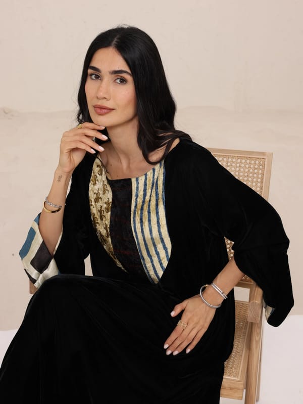 Black Velvet Kaftan B4