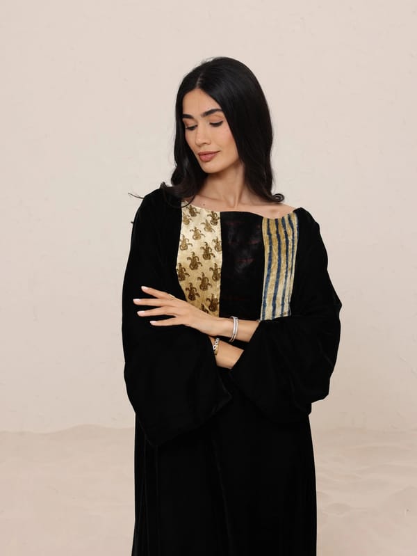 Black Velvet Kaftan B4