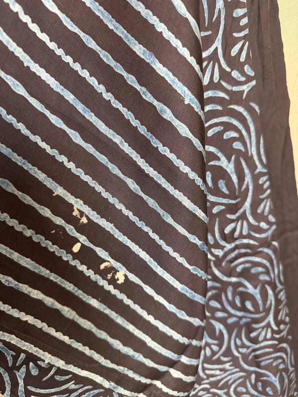Bisht Pure Silk Handblock Abaya U15