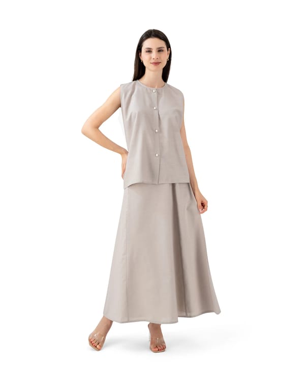 Linen Skirt Set - T115