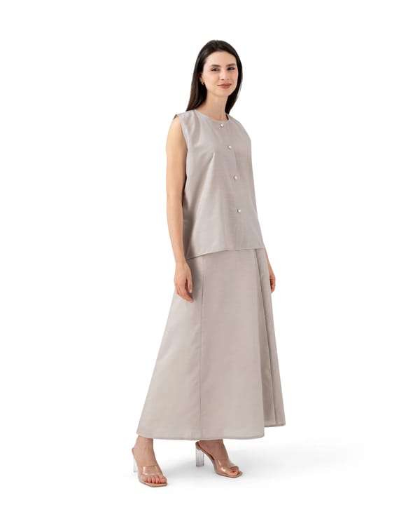 Linen Skirt Set - T115