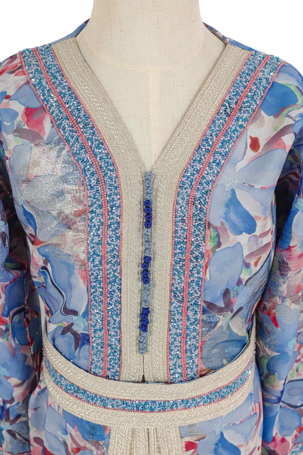 Clipped Jacquard Chiffon W/Metallic