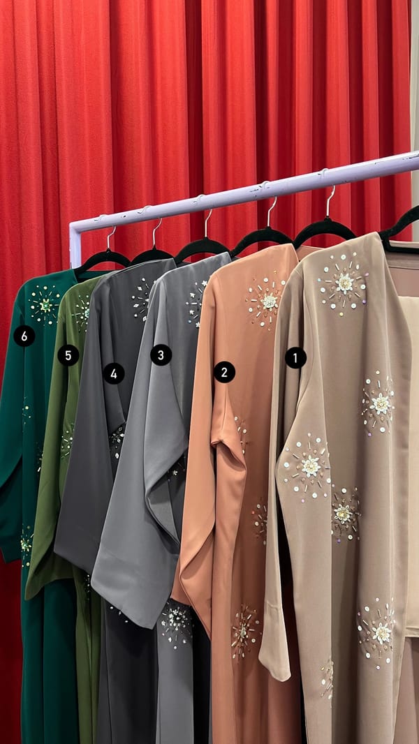 Embroidery Summer Abaya