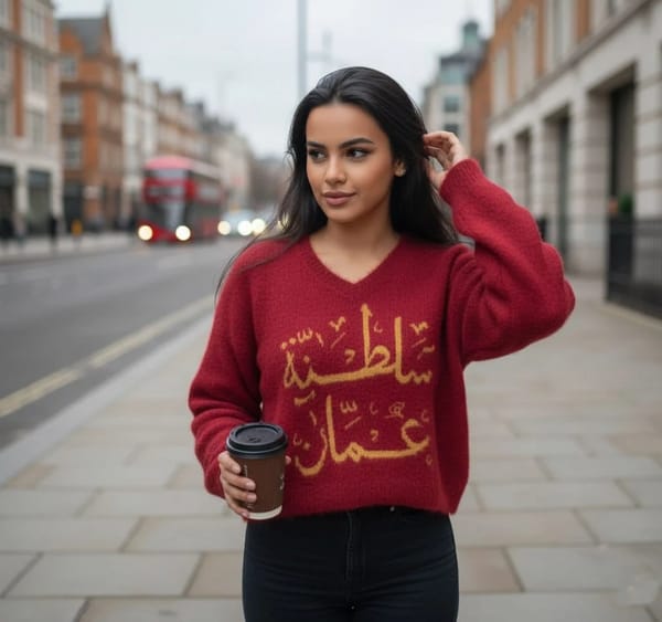 🇴🇲 Oman Jumper — Limited Edition (Unisex)- Arabic calligraphy “سلطنة عُمان