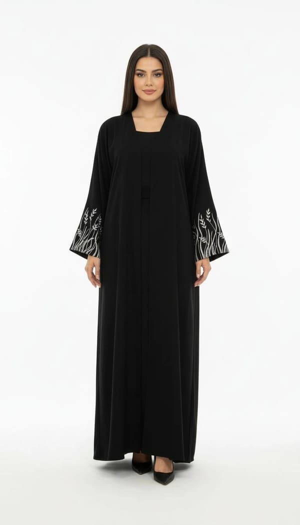 Pink Bunny Basic Abaya.01
