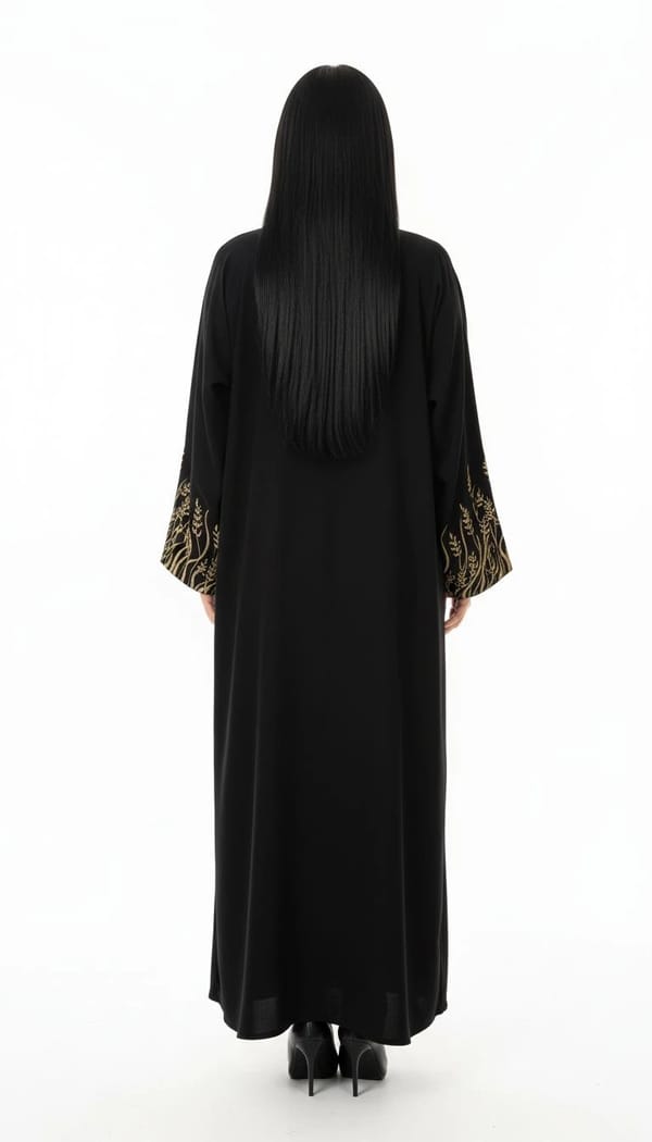 Pink Bunny Basic Abaya.04
