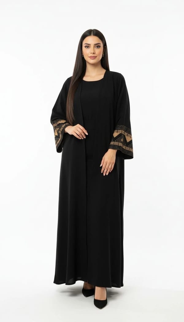 Pink Bunny Basic Abaya.05