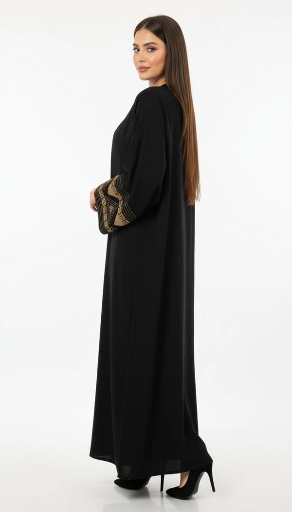 Pink Bunny Basic Abaya.05