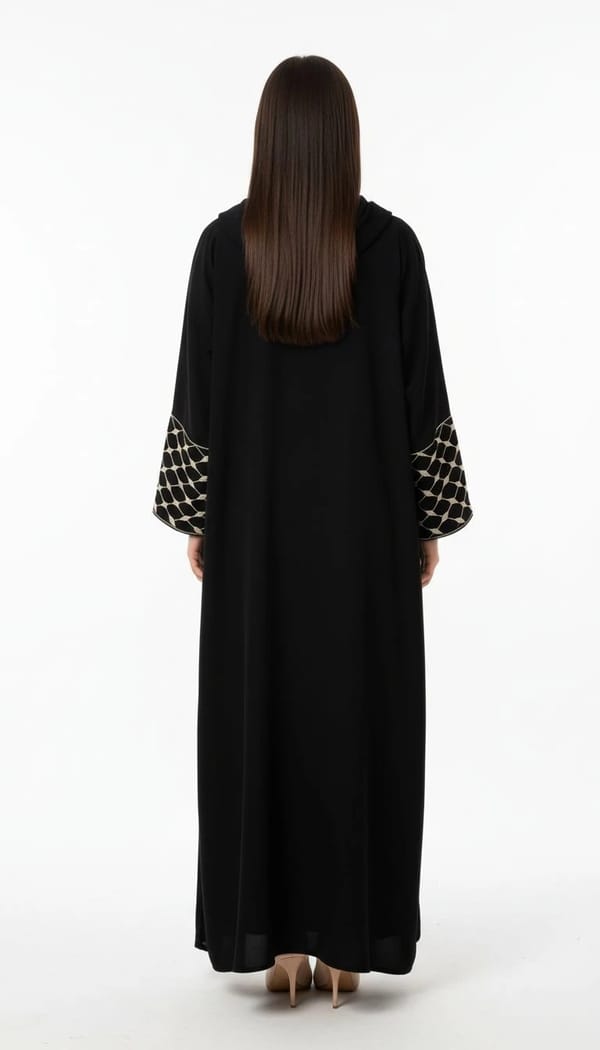 Pink Bunny Basic Abaya.06