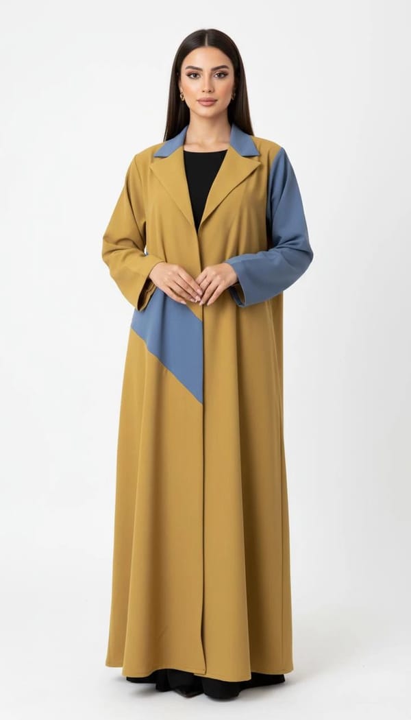 Yellow/Blue Abaya