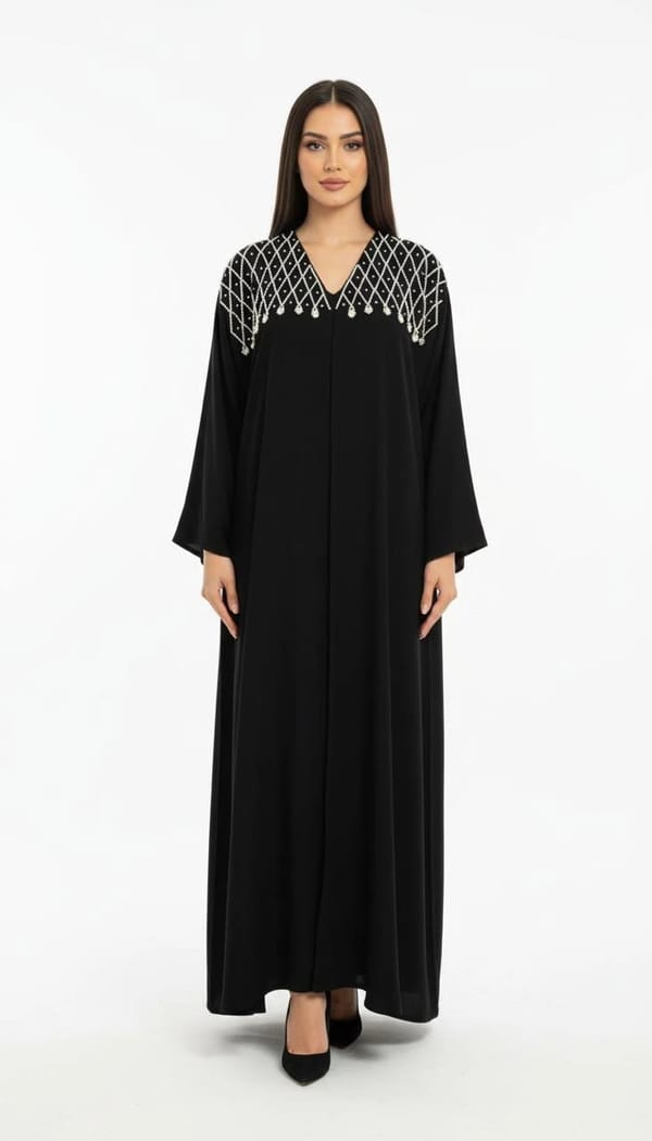 Luxury Black Abaya 1