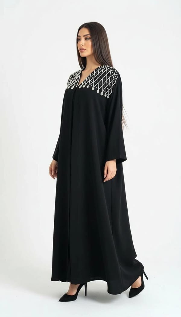 Luxury Black Abaya 1