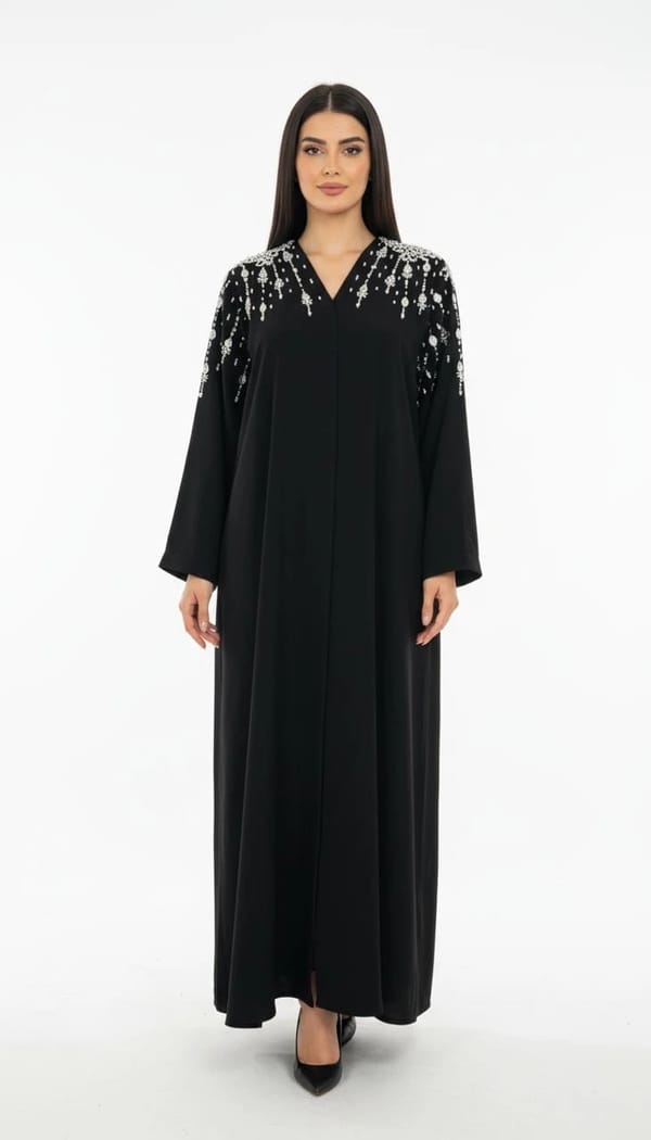 Luxury Black Abaya 2